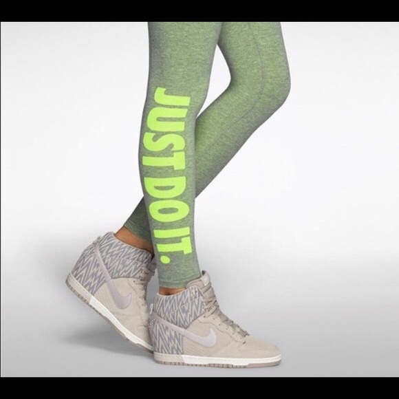nike neon green leggings